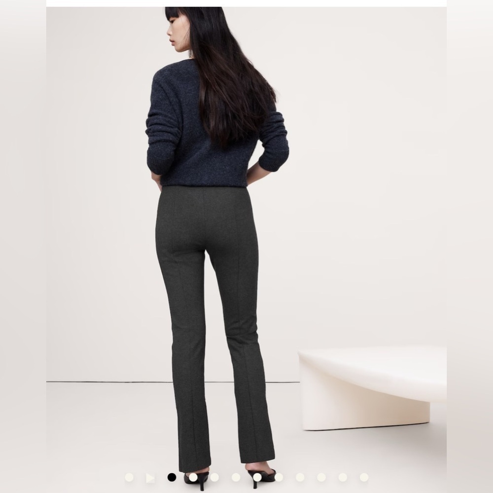 Banana Republic women’s SPLIT-HEM SKINNY EVERYWHERE PONTE PANT Size XL Tall work - Picture 4 of 5